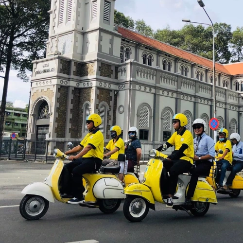 Ho Chi Minh City - Saigon After Dark With Vespa Evening Private Tour